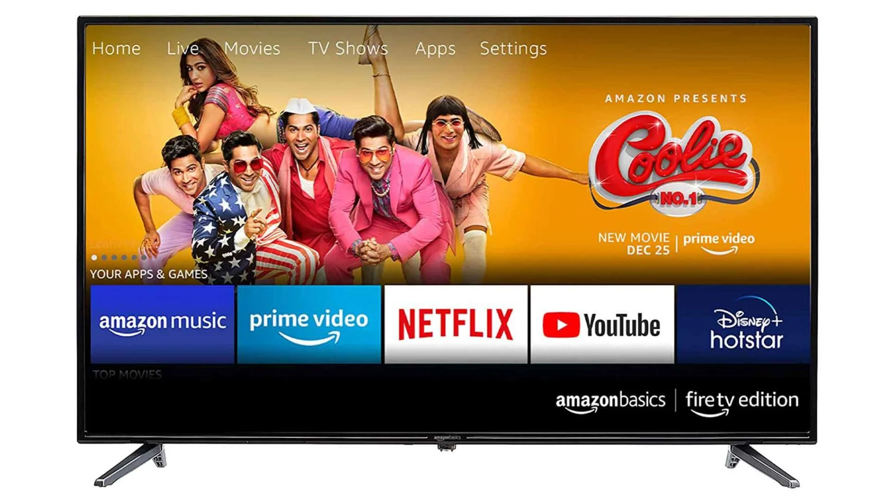 AmazonBasics 109cm (43 inches) Fire TV Edition Full HD Smart LED TV AB43E10DS