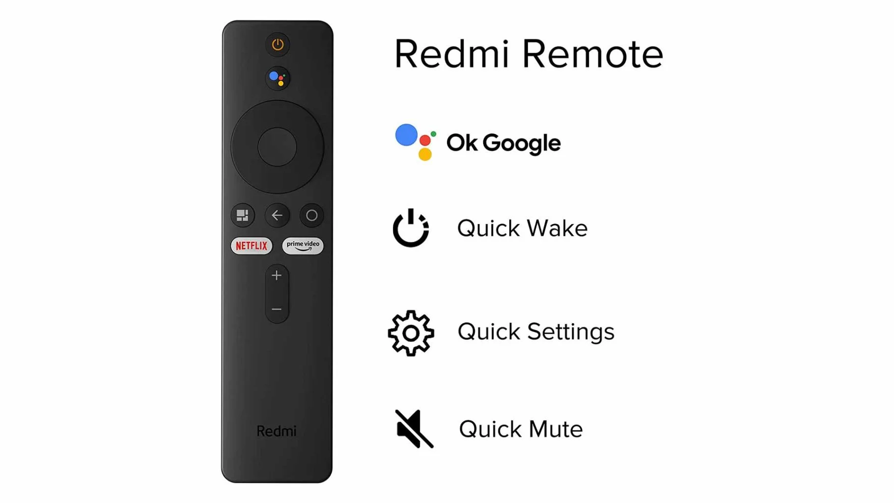 Redmi Smart TV X Series (X50, X55, X65)- remote